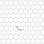 Scheme of a honeycomb lattice